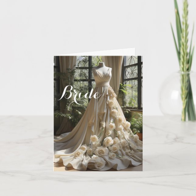 Bride Bröllop Card Kort (Framsida)