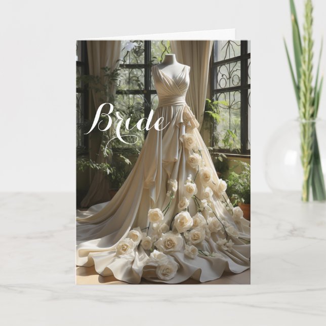 Bride Bröllop Card Kort (Framsida)