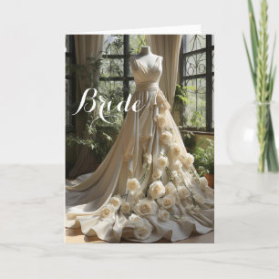 Bride Bröllop Card Kort