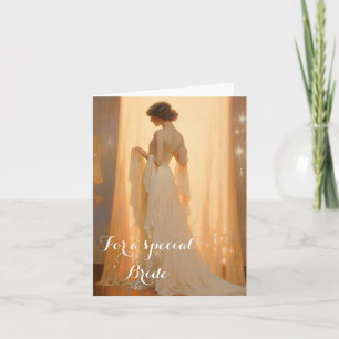 Bride Bröllop Card Kort