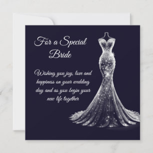 Bride Bröllop Card Kort
