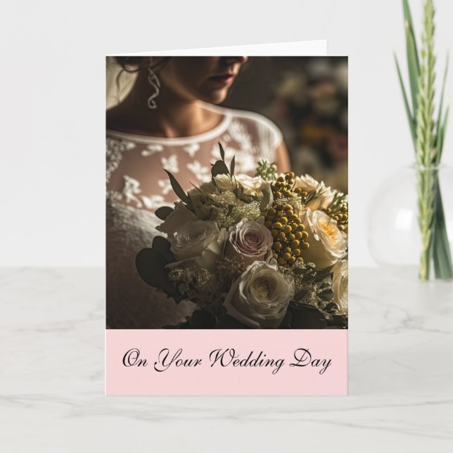 Bride Bröllop Card Kort (Framsida)