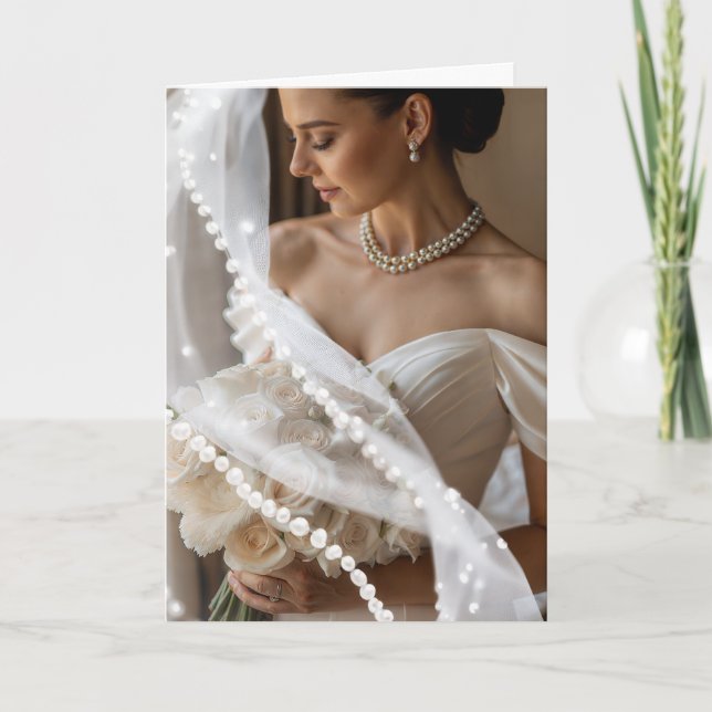 Bride Bröllop Card Kort (Framsida)