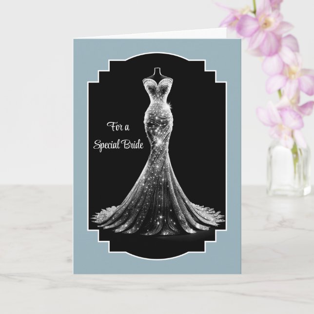 Bride Bröllop Card Kort (Orkide)