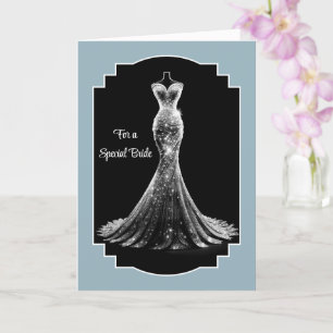 Bride Bröllop Card Kort