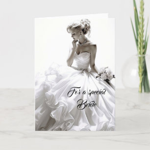 Bride Bröllop Card Kort