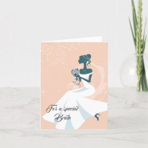 Bride Bröllop Card Kort