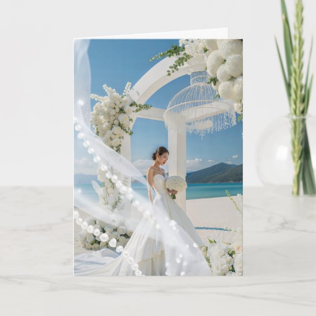 Bride Bröllop Card Kort (Framsida)