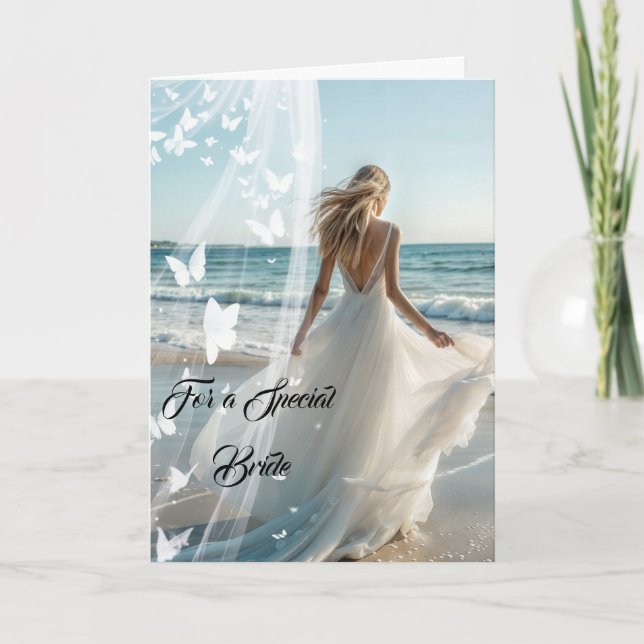 Bride Bröllop Card Kort (Framsida)