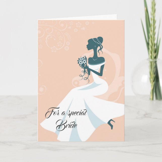 Bride Bröllop Card Kort (Framsida)