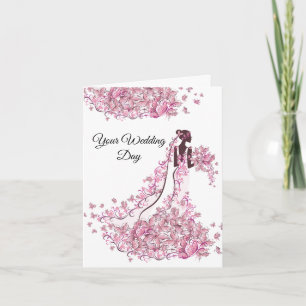 Bride Bröllop Card Kort