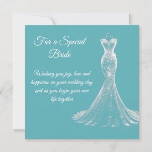 Bride Bröllop Card Kort
