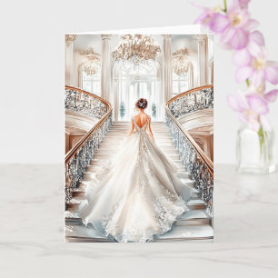 Bride Bröllop Card Kort