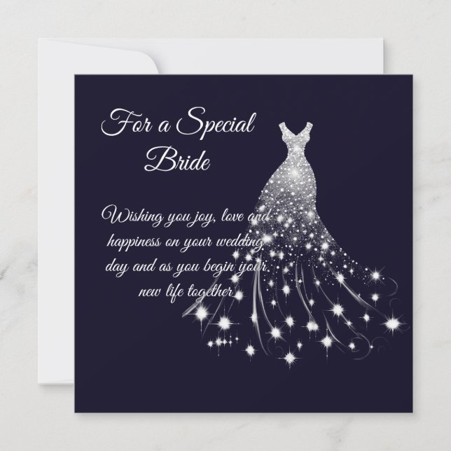 Bride Bröllop Card Kort (Framsida)