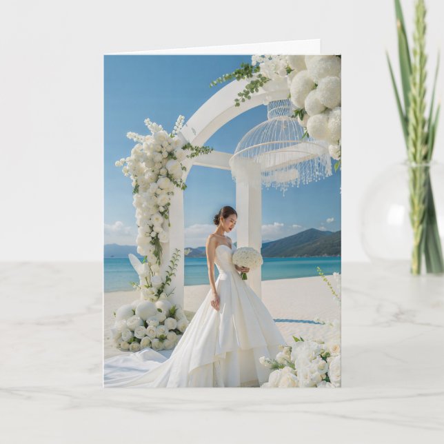 Bride Bröllop Card Kort (Framsida)