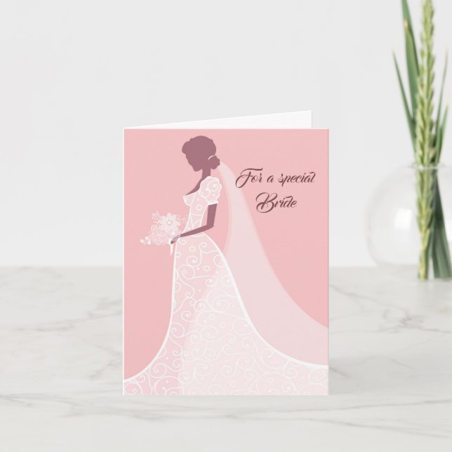 Bride Bröllop Card Kort (Framsida)