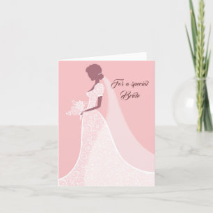 Bride Bröllop Card Kort