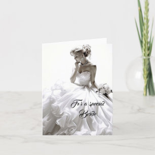 Bride Bröllop Card Kort