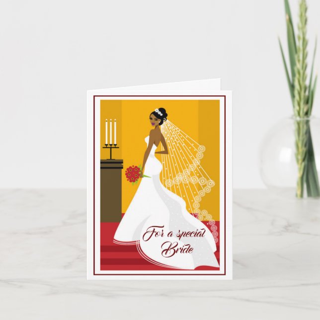 Bride Bröllop Card Kort (Framsida)