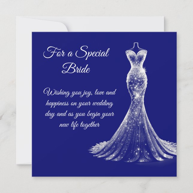 Bride Bröllop Card Kort (Framsida)