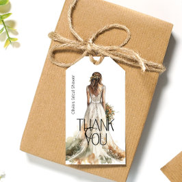 Bride Bröllop Gown Möhippa Tack Presentetikett