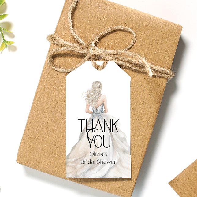 Bride Bröllop Gown Möhippa Tack Presentetikett (Skapare uppladdad)