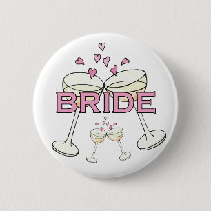 Bride Bröllop ID-knapp Knapp