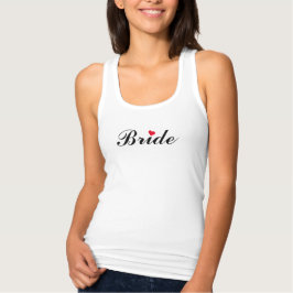 Bride Bröllop Möhippa Bachelorette Party Top Linne Med Racerback