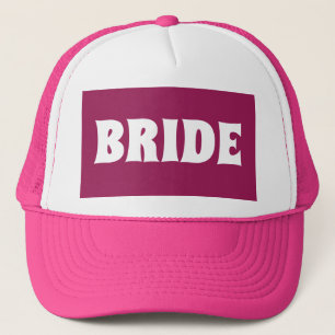 BRIDE BRÖLLOP ROSA BOLL CAPS HATS KEPS