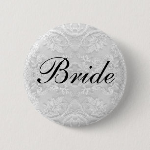 Bride Bröllop snöre vit Knapp