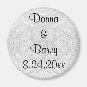 Bride Bröllop snöre vit Magnet