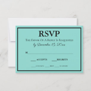 Bride & Bröllop Suite Modern Teal Blue OSA Kort