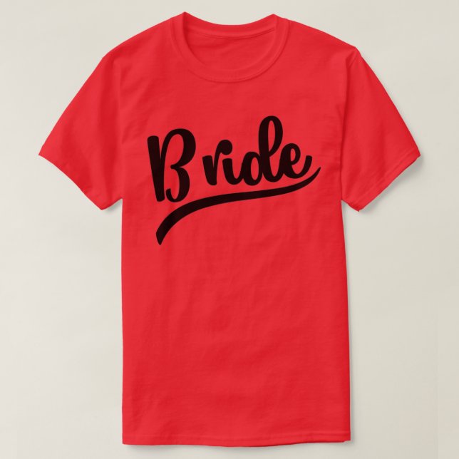 Bride Bröllop T Shirt (Design framsida)