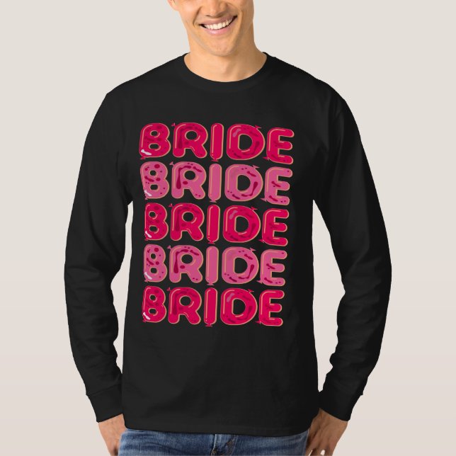 BRIDE BRÖLLOPSFEST BALLON T SHIRT (Framsida)