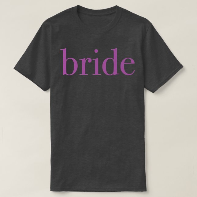 Bride Bröllopsfest Gift Perfekt Clean Rosa Tet Mor T Shirt (Design framsida)