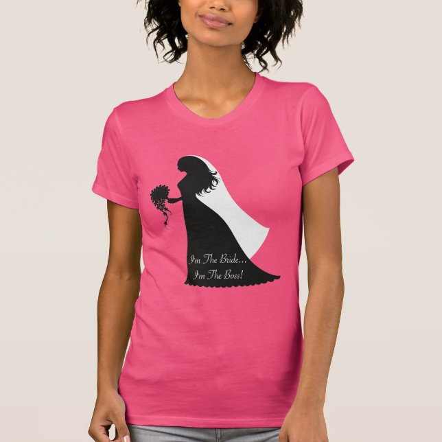 Bride Chef Silhouette T-shirt (Framsida)