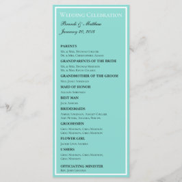 Bride & Co Bröllop Suite Elegant Ceremony Möhippa Program