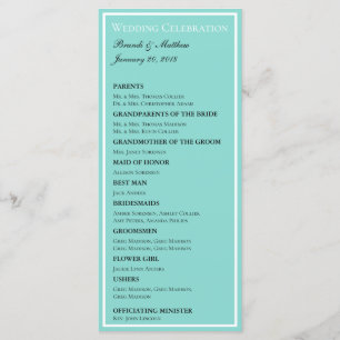 Bride & Co Bröllop Suite Elegant Ceremony Möhippa Program