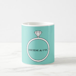 BRIDE & CO Förlovning Diamond Ring Party Kaffemugg