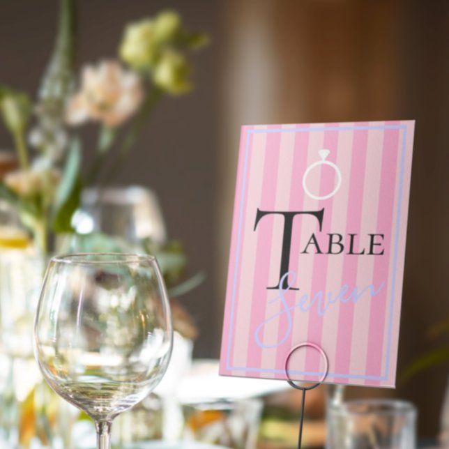 BRIDE & CO Kärlek Rosa Brudens sida Centerstycke Bordsnummer (Skapare uppladdad)