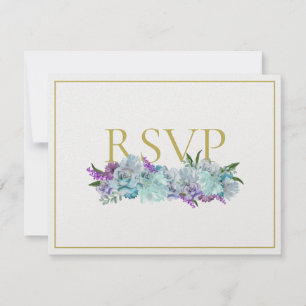BRIDE CO Teal Blue Bouquet Tradition Bröllop Suite OSA Kort