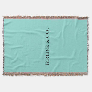 BRIDE CO Teal Blue Bröllop Brudens sida Room Deco Mysfilt