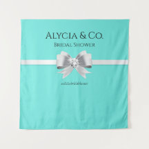 Bride & Co. Turcos/Teal BackDrop & Tapestry