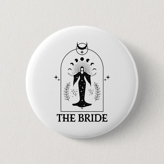 Bride Coven Gothic Witch Bachelorette Matching Knapp (Framsida)
