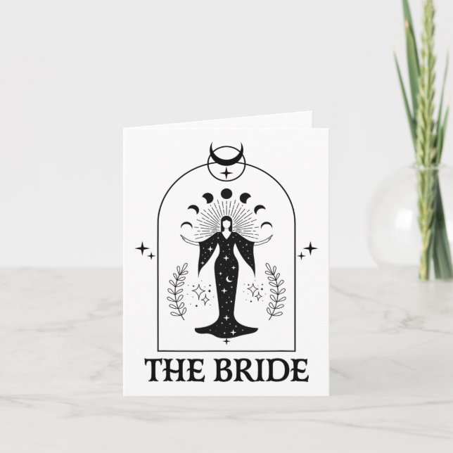 Bride Coven Gothic Witch Bachelorette Matching Kort (Framsida)