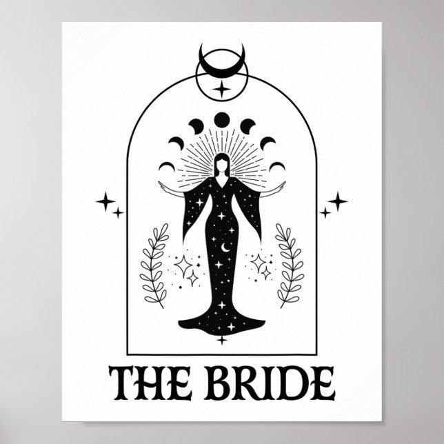 Bride Coven Gothic Witch Bachelorette Matching Poster (Framsidan)