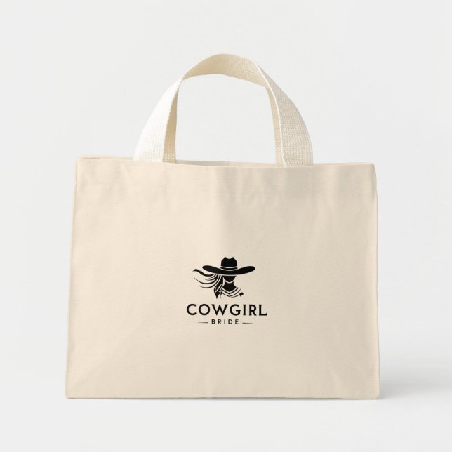 Bride & Cowgirl Tote Bag Mini Tygkasse (Framsidan)