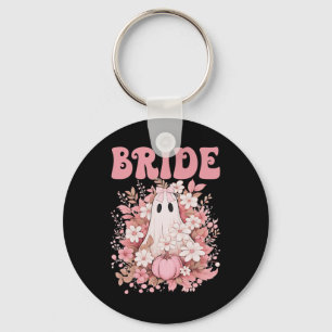 Bride Cute Blommigt Ghost Boo Crew Halloween Bache Nyckelring
