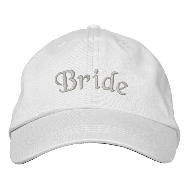 Bride Cute Bröllop Broderad Keps (Framsida)
