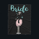 Bride - Cute Flamingo Bachelorette Brudens sida we Fleecefilt<br><div class="desc">Bride - Cute Flamingo Bachelorette Brudens sida Bröllop Gift</div>